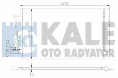 KALE OTO RADYATOR 349600 -  Радиатор, охлаждение двигателя